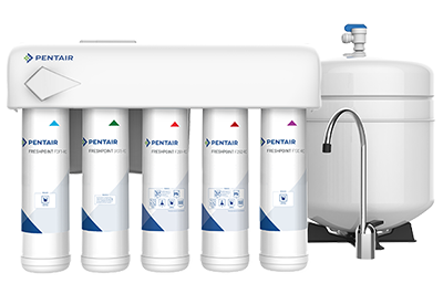 Pentair 5-Stage RO System with TDS Monitor - Includes install kit and easy to change Filters and Membrane.