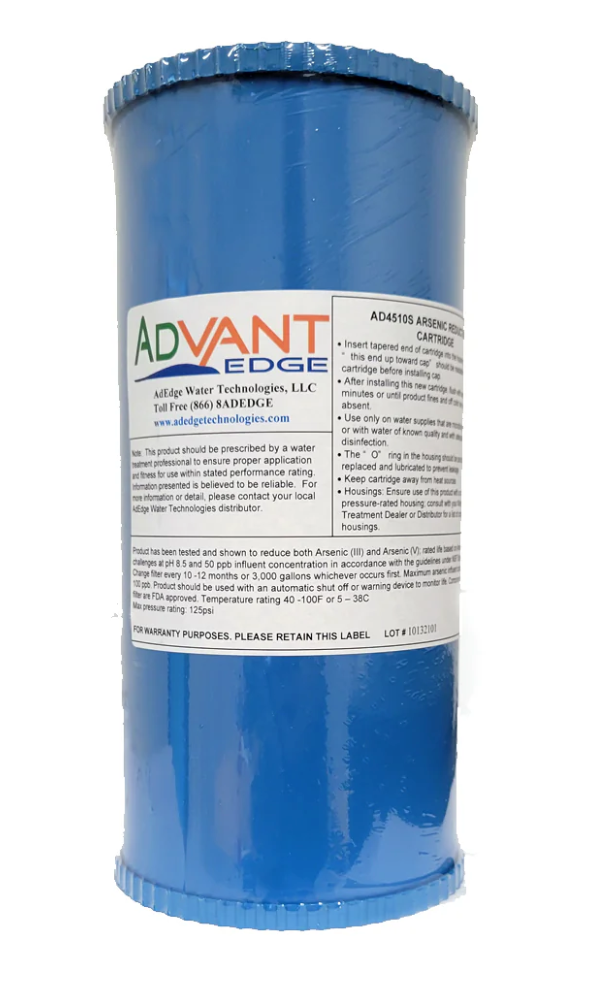 Big Blue 10" AdEdge Arsenic Reduction Filter Cartridge -3,000 Gal Capacity at 50 PPB Arsenic