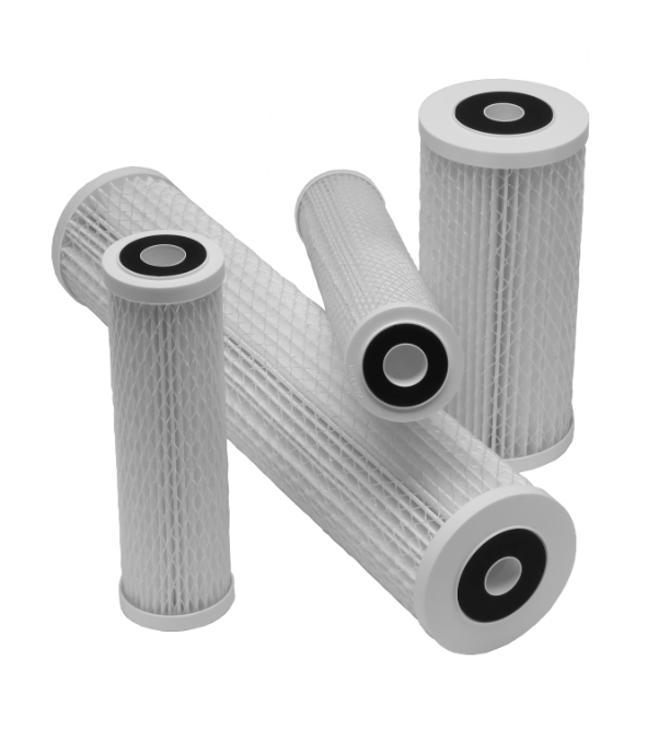 Standard 10" NanoCeram Pleated Filter Cartridge - P2.5-10 - • NSF/ANSI 53 Certified • Reduces or Removes Bacteria, Virus, and Cysts