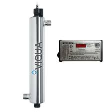 Viqua NSF 7 GPM UV System Kit, 17.75" long, 3/4"- 1" M NPT Combo Connection